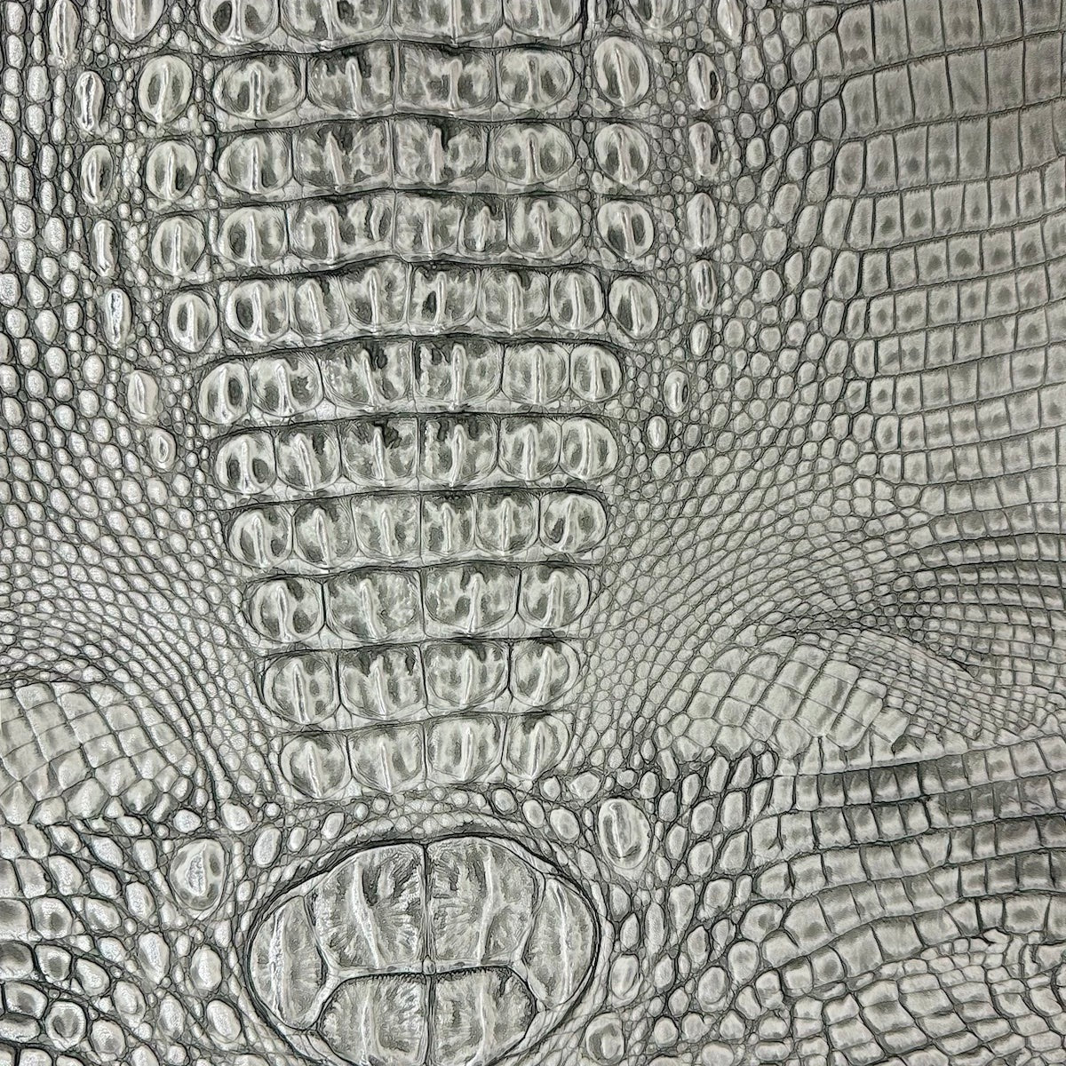 Mugger Two Tone Gator Faux Leather Vinyl Fabric