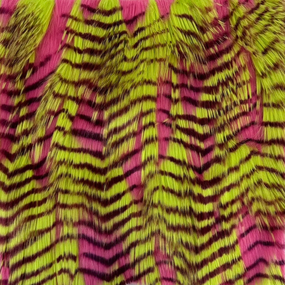 Porcupine Feather Faux Fur Fabric