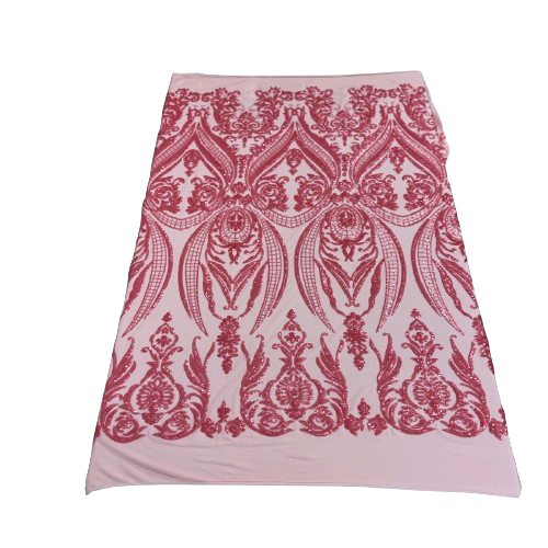 Catina Damask Stretch Sequins Fabric