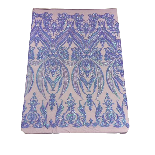 Catina Damask Stretch Sequins Fabric