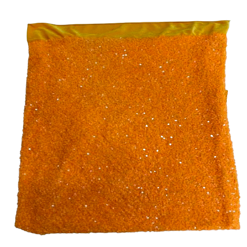 Sequins Embroidered Stretch Velvet Rodeo Fabric