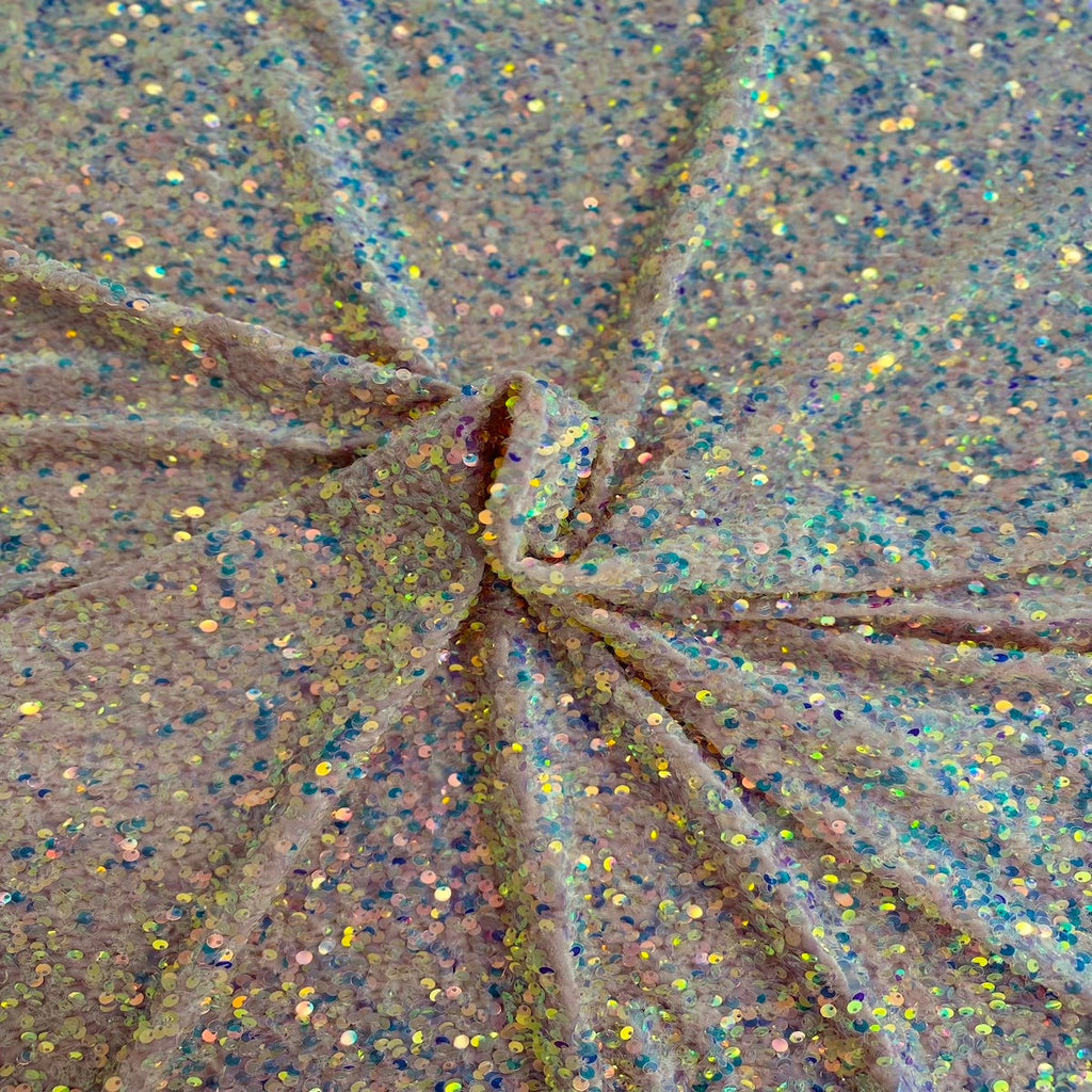 Sequins Embroidered Stretch Velvet Rodeo Fabric