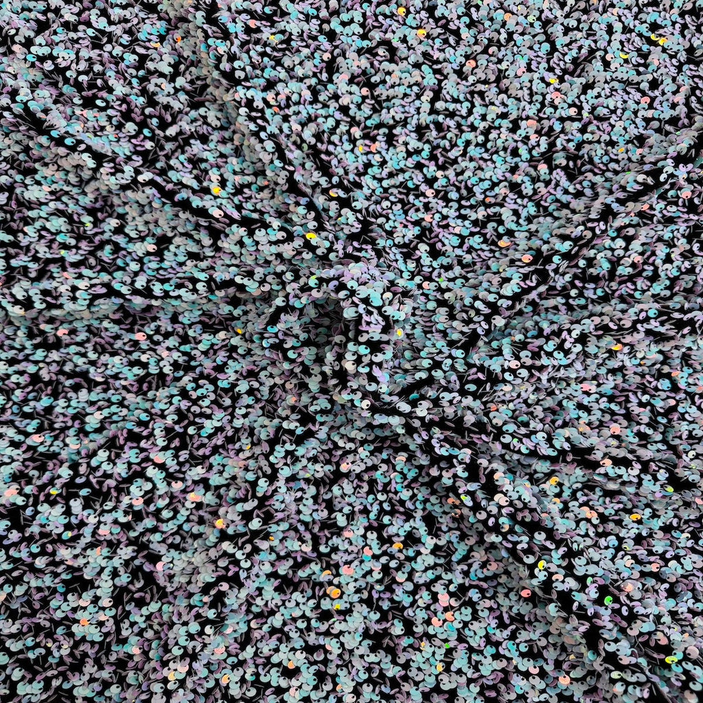 Sequins Embroidered Stretch Velvet Rodeo Fabric