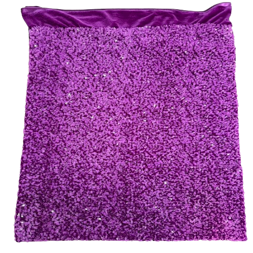 Sequins Embroidered Stretch Velvet Rodeo Fabric