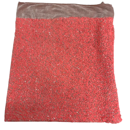Sequins Embroidered Stretch Velvet Rodeo Fabric