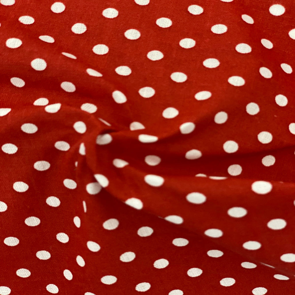 Mini Polka Dot Printed Poly Cotton Fabric