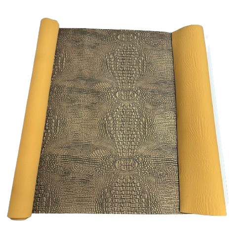 Mugger Two Tone Gator Faux Leather Vinyl Fabric