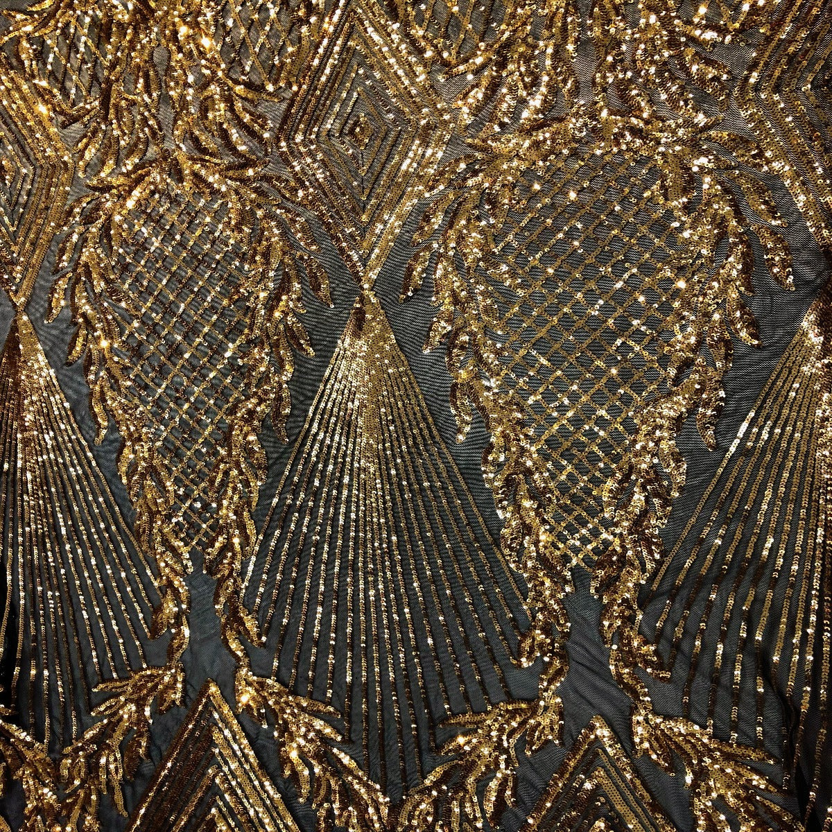 Alpica Geometric Stretch Sequins Fabric