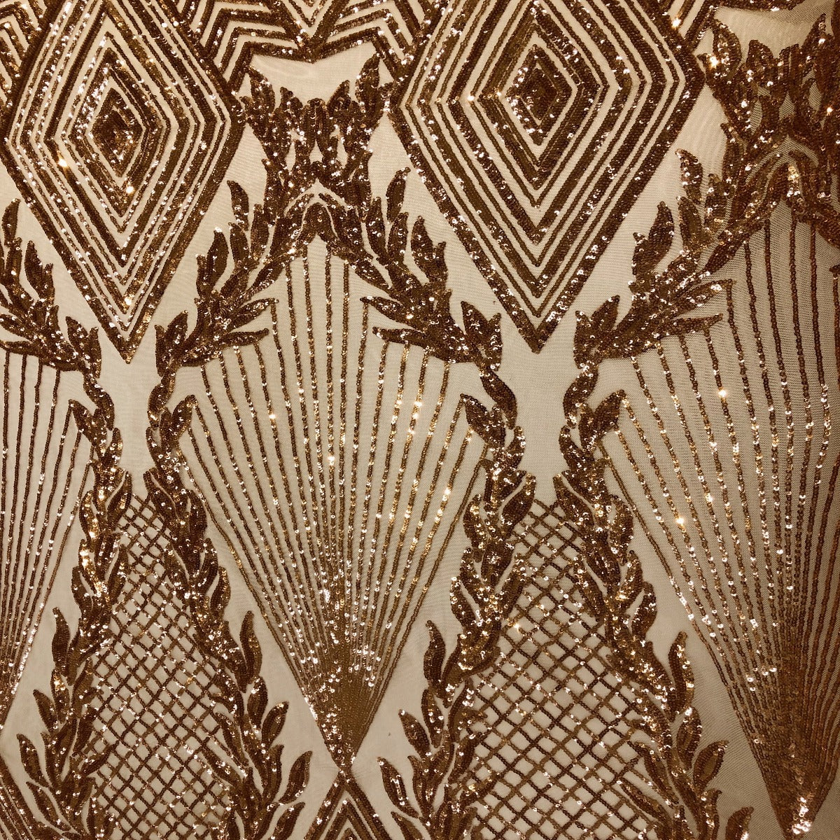 Alpica Geometric Stretch Sequins Fabric