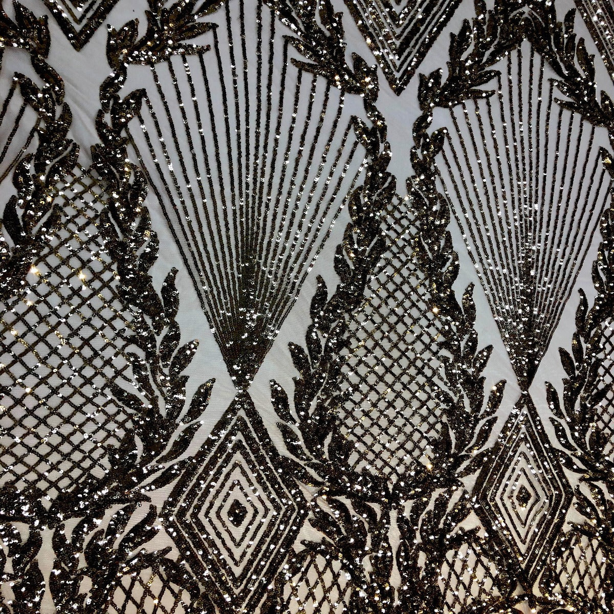 Alpica Geometric Stretch Sequins Fabric
