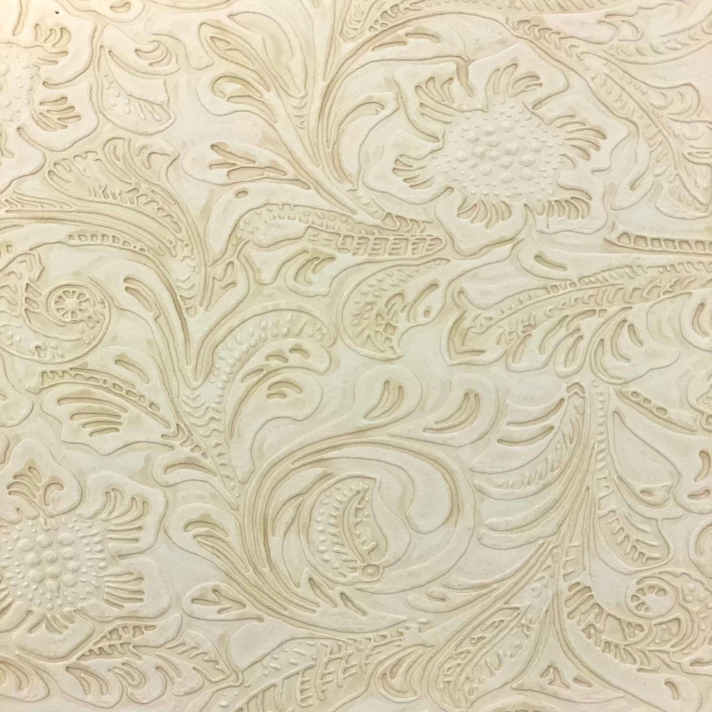 Western Floral PU Faux Leather Vinyl Fabric
