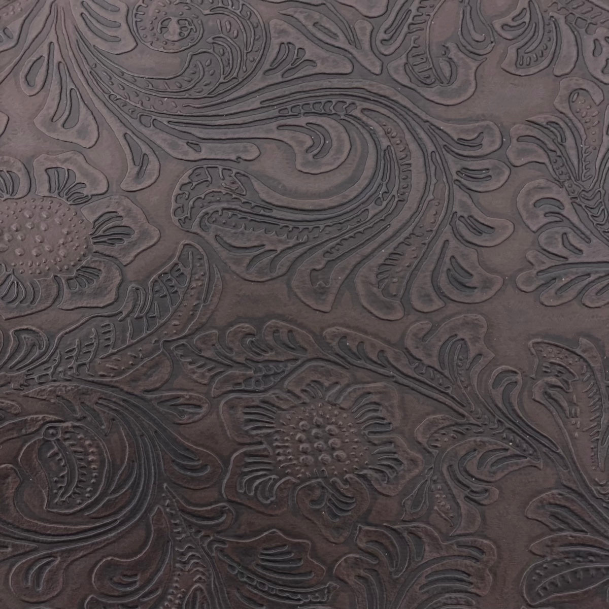Western Floral PU Faux Leather Vinyl Fabric
