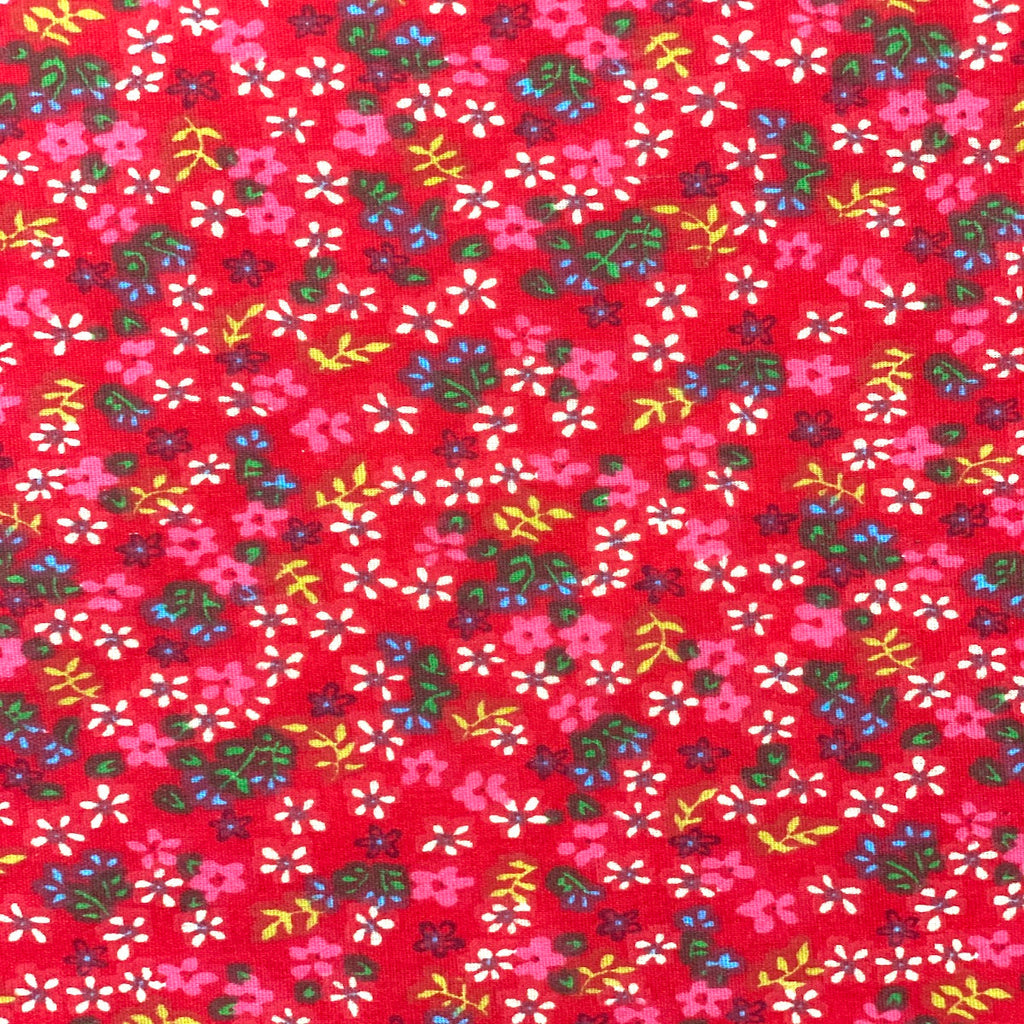 Small Floral Print Poly Cotton Fabric