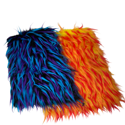 Three Spike Shaggy Faux Fur Fabric