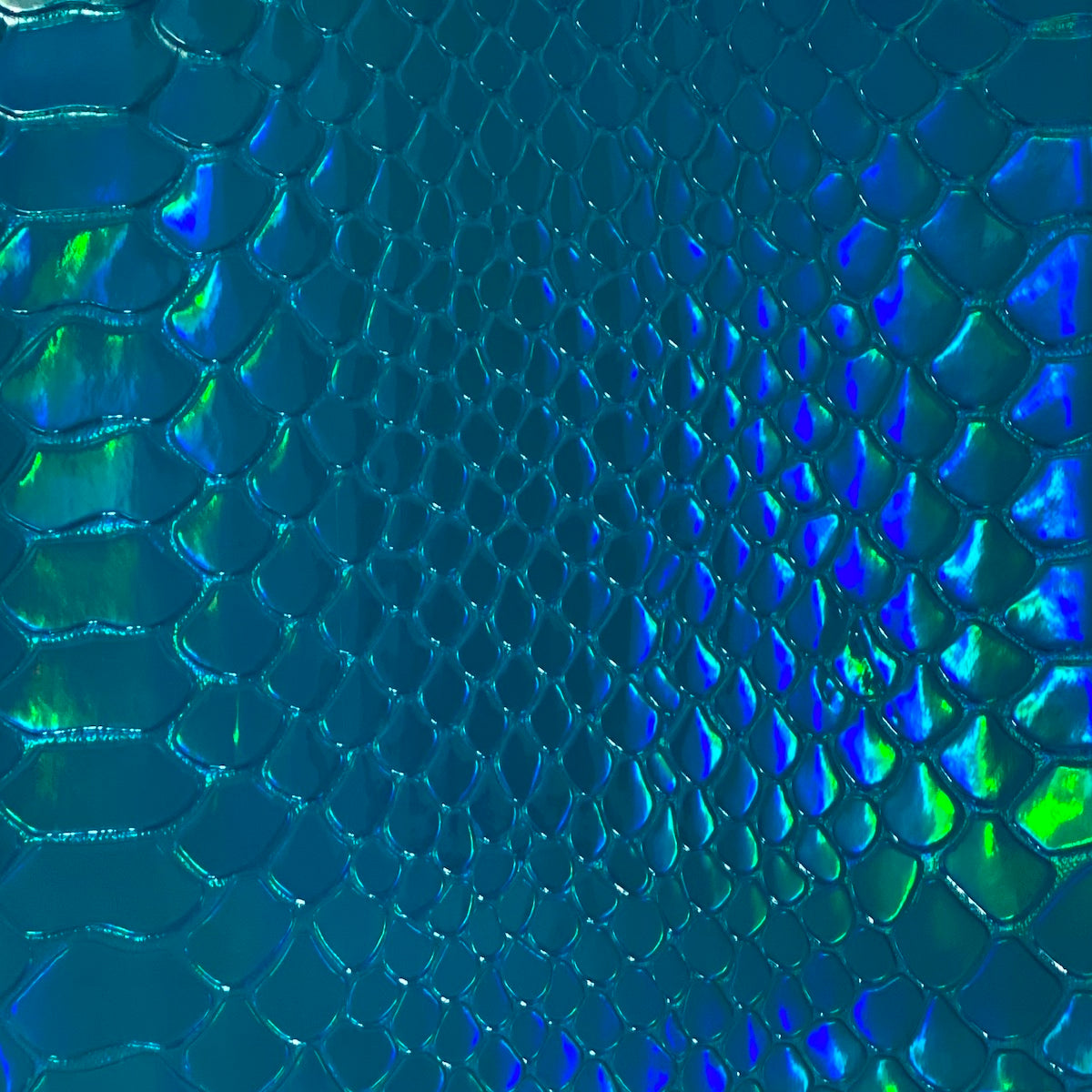 Iridescent Viper Sopythana Snake Skin Vinyl Fabric