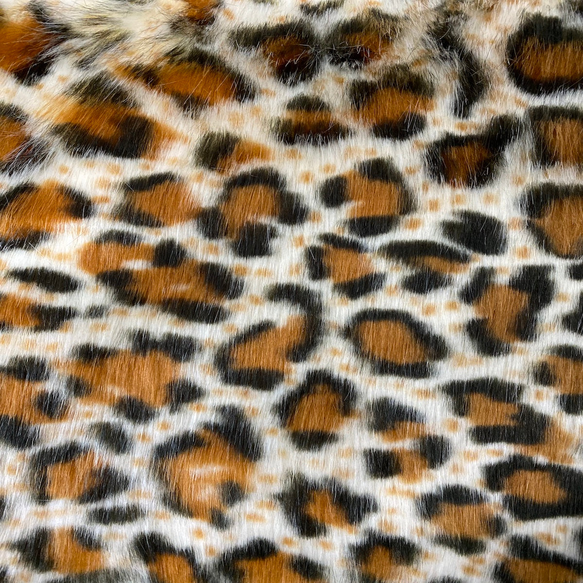 Leopard Print Faux Fur Fabric
