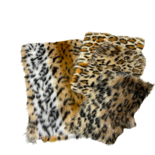Leopard Print Faux Fur Fabric