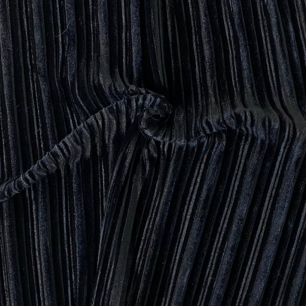 Pleated Stretch Velvet Spandex Fabric