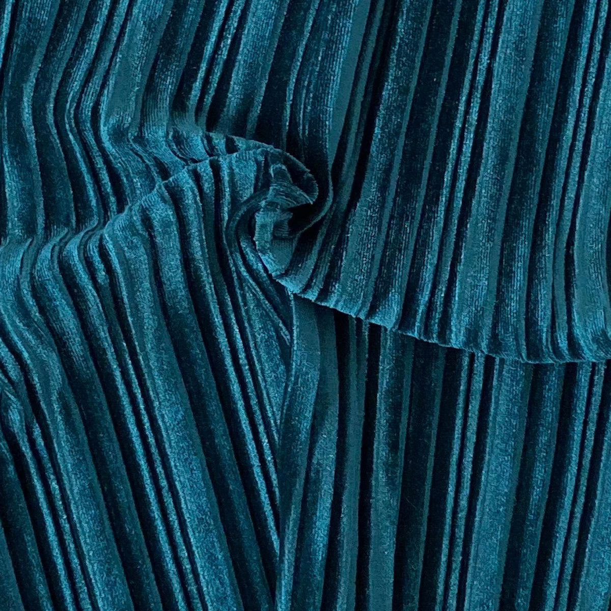 Pleated Stretch Velvet Spandex Fabric