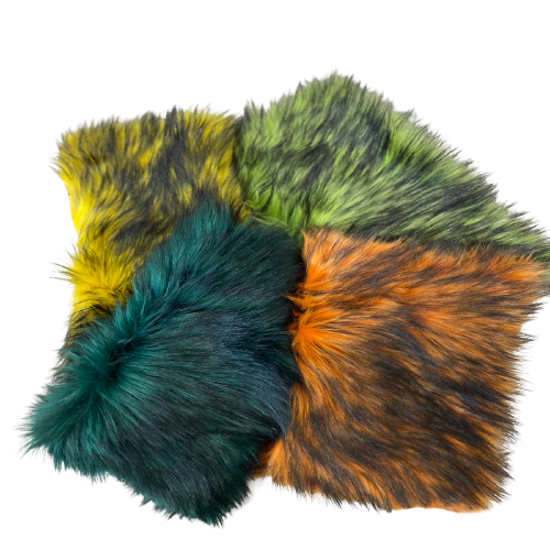 Husky Print Long Pile Shaggy Faux Fur Fabric