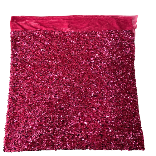Sequins Embroidered Stretch Velvet Rodeo Fabric