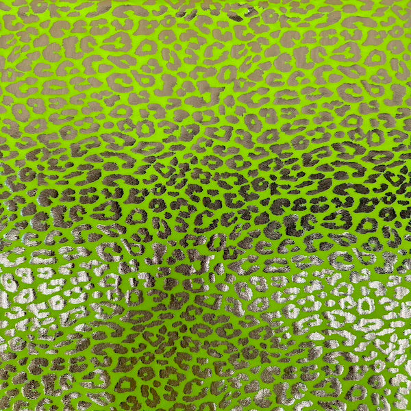 Sahara Leopard Foil Print Nylon Spandex Fabric