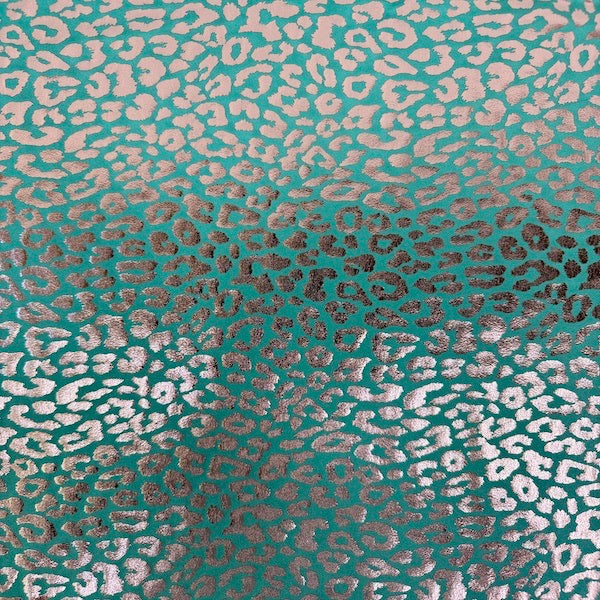 Sahara Leopard Foil Print Nylon Spandex Fabric