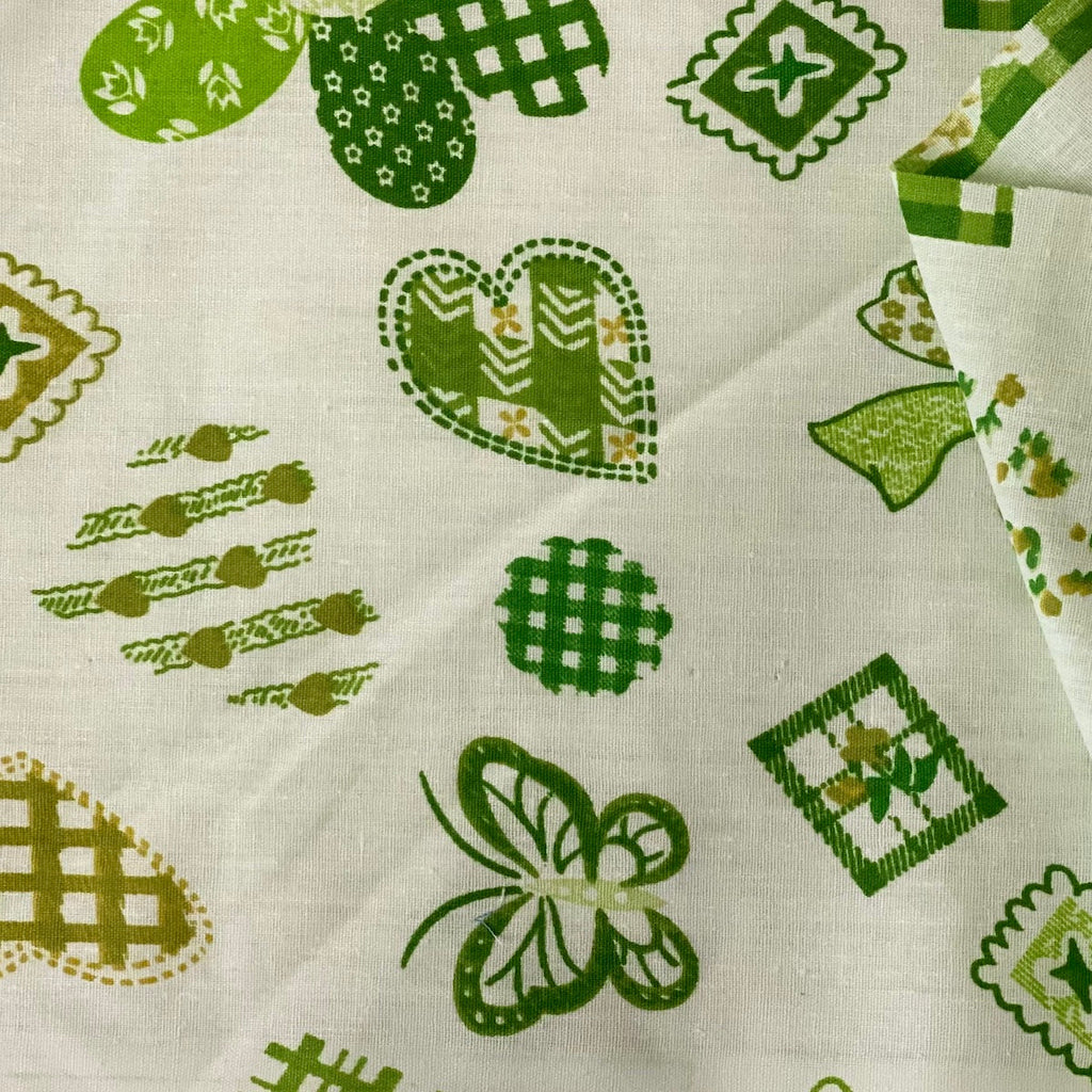 Butterfly Printed Hearts Poly Cotton Fabric