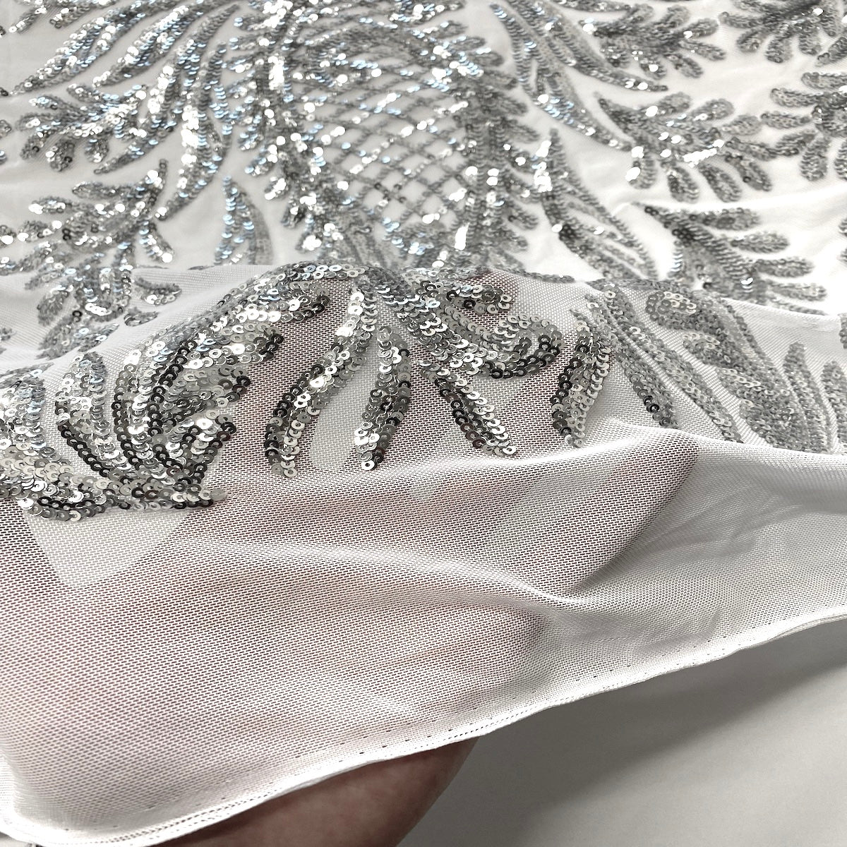 Nebill Stretch Sequins Lace Fabric