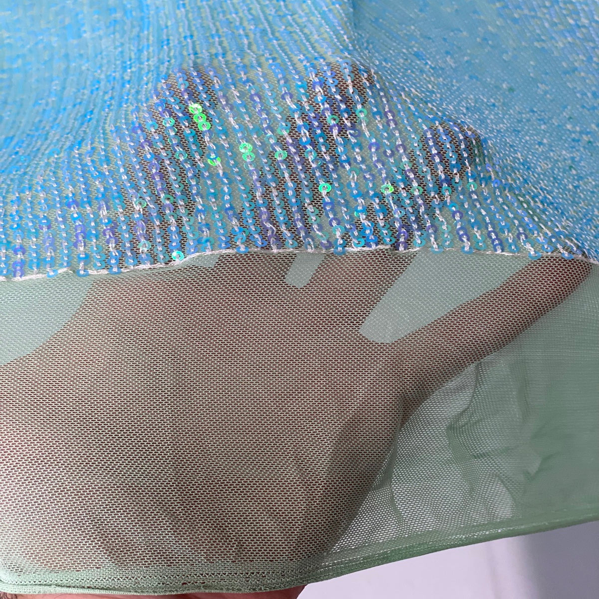 Mille Stripe Stretch Sequins Fabric