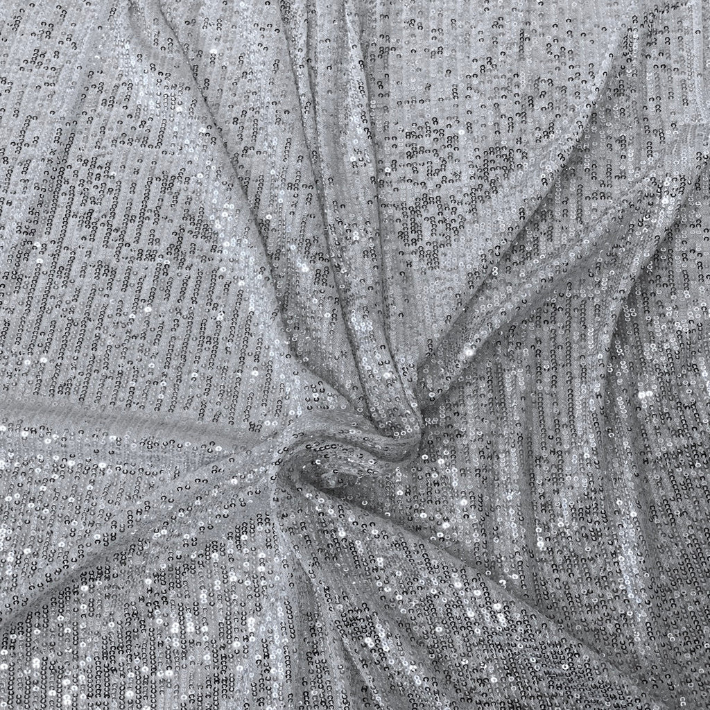 Mille Stripe Stretch Sequins Fabric