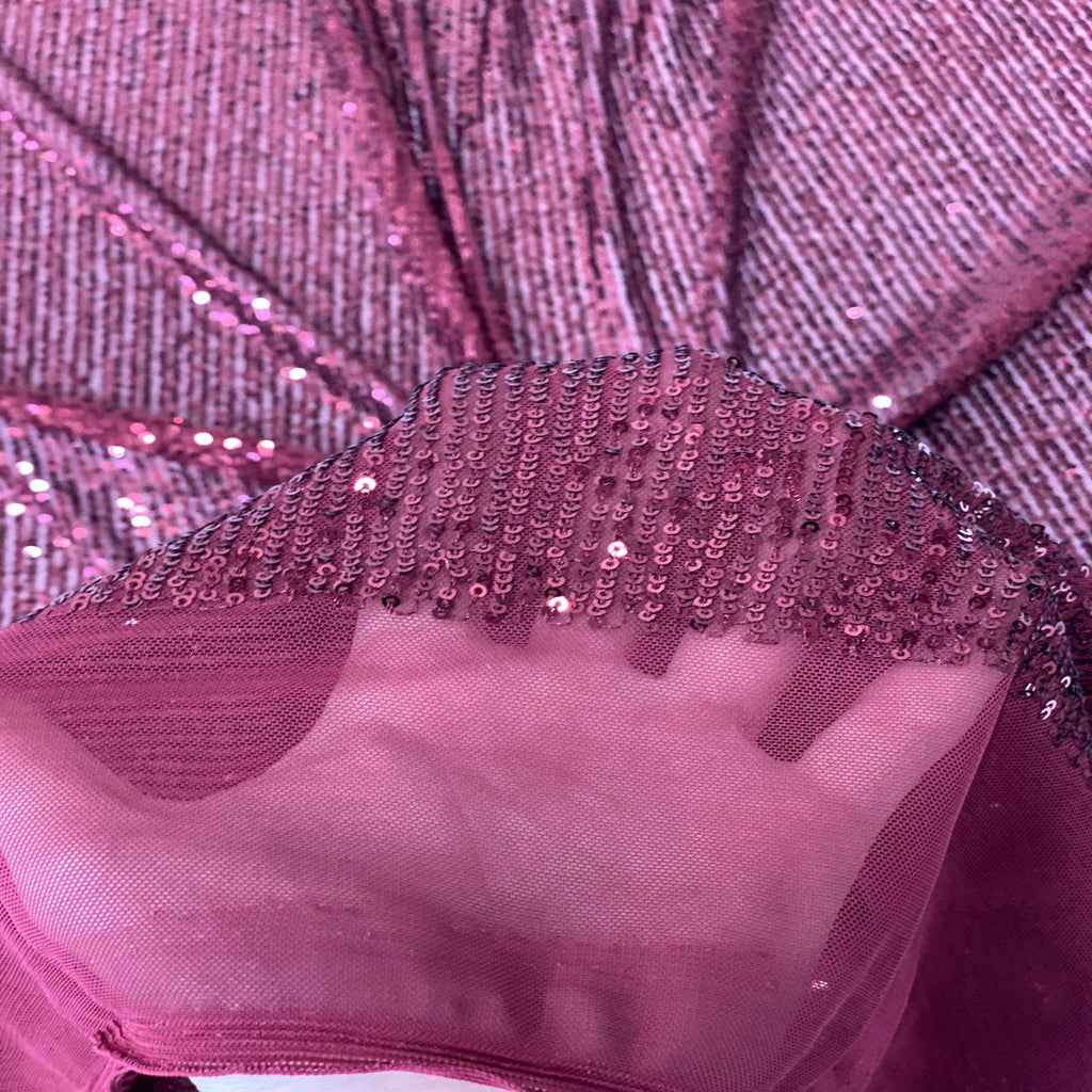 Mille Stripe Stretch Sequins Fabric
