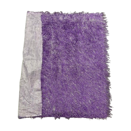 Metallic Faux Fur Tinsel Ostrich Feather Fabric