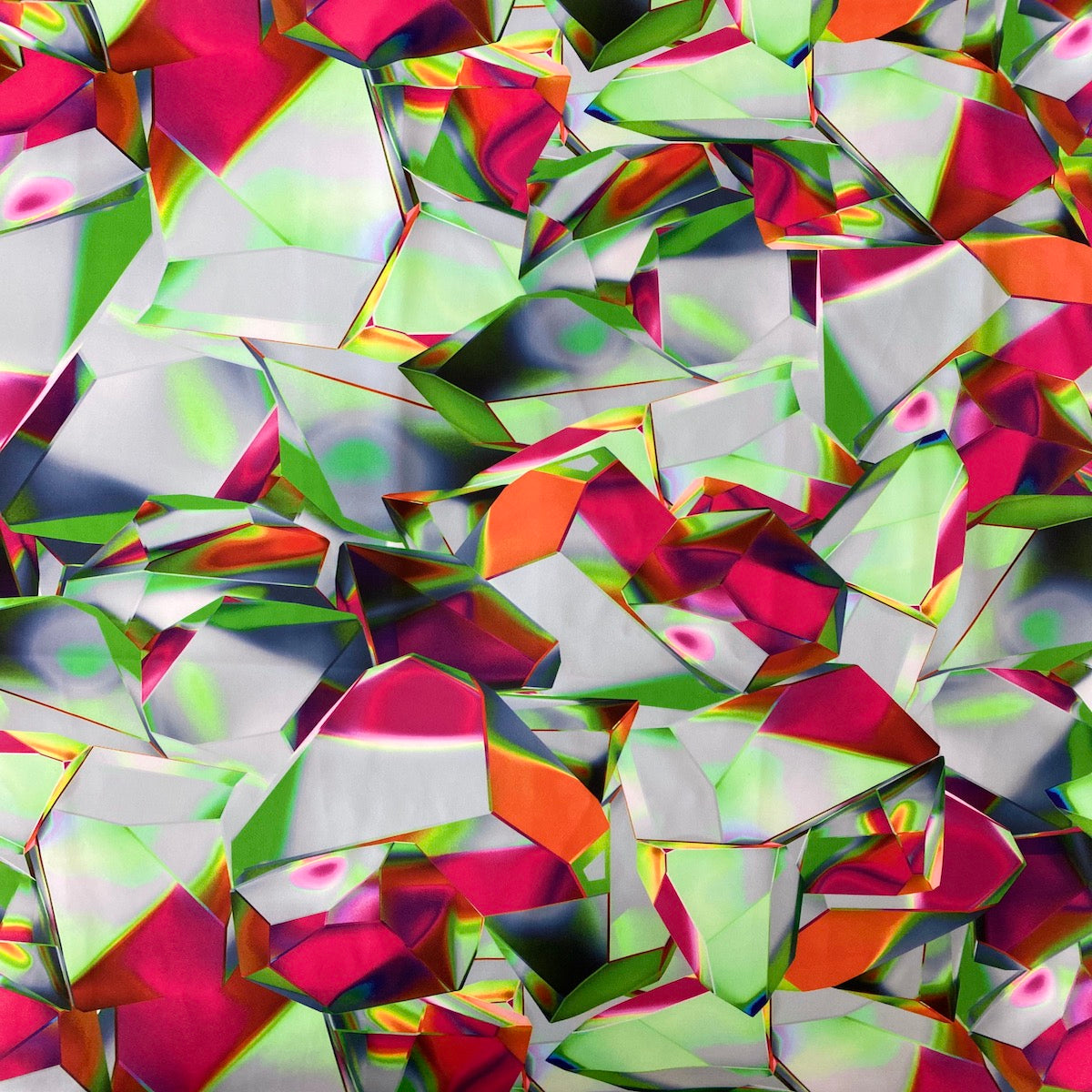 Kaleidoscope Multicolor Abstract Nylon Spandex Fabric