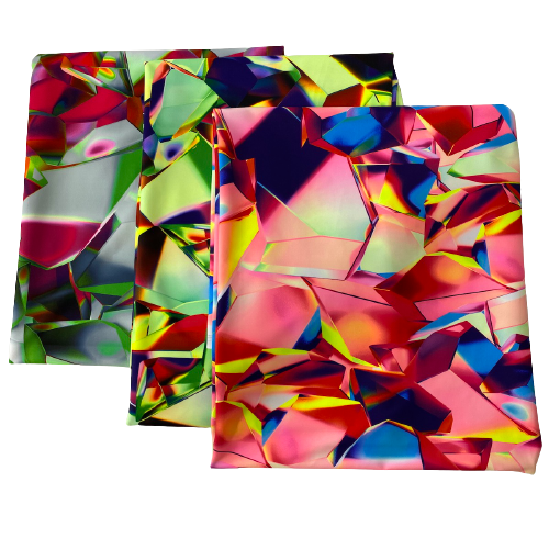 Kaleidoscope Multicolor Abstract Nylon Spandex Fabric