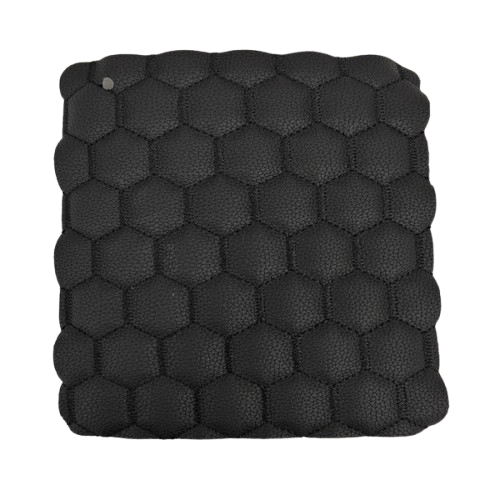 Honeycomb Hexagon Quilted Foam Backed Faux Leather Vinyl Fabric