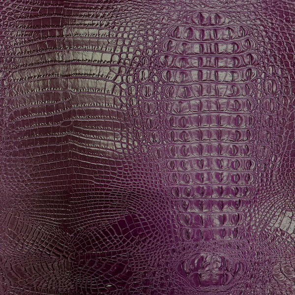 Amazon 3D Embossed Gator Faux Leather Vinyl Fabric