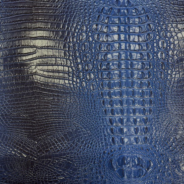 Amazon 3D Embossed Gator Faux Leather Vinyl Fabric