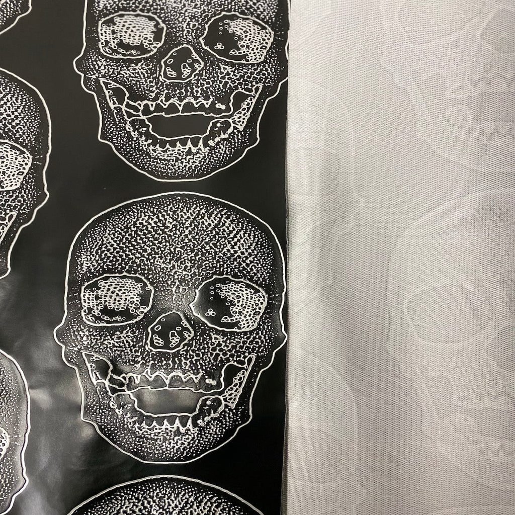 Skeleton Skull Vinyl Fabric