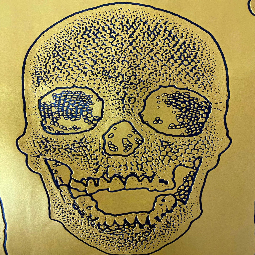 Skeleton Skull Vinyl Fabric