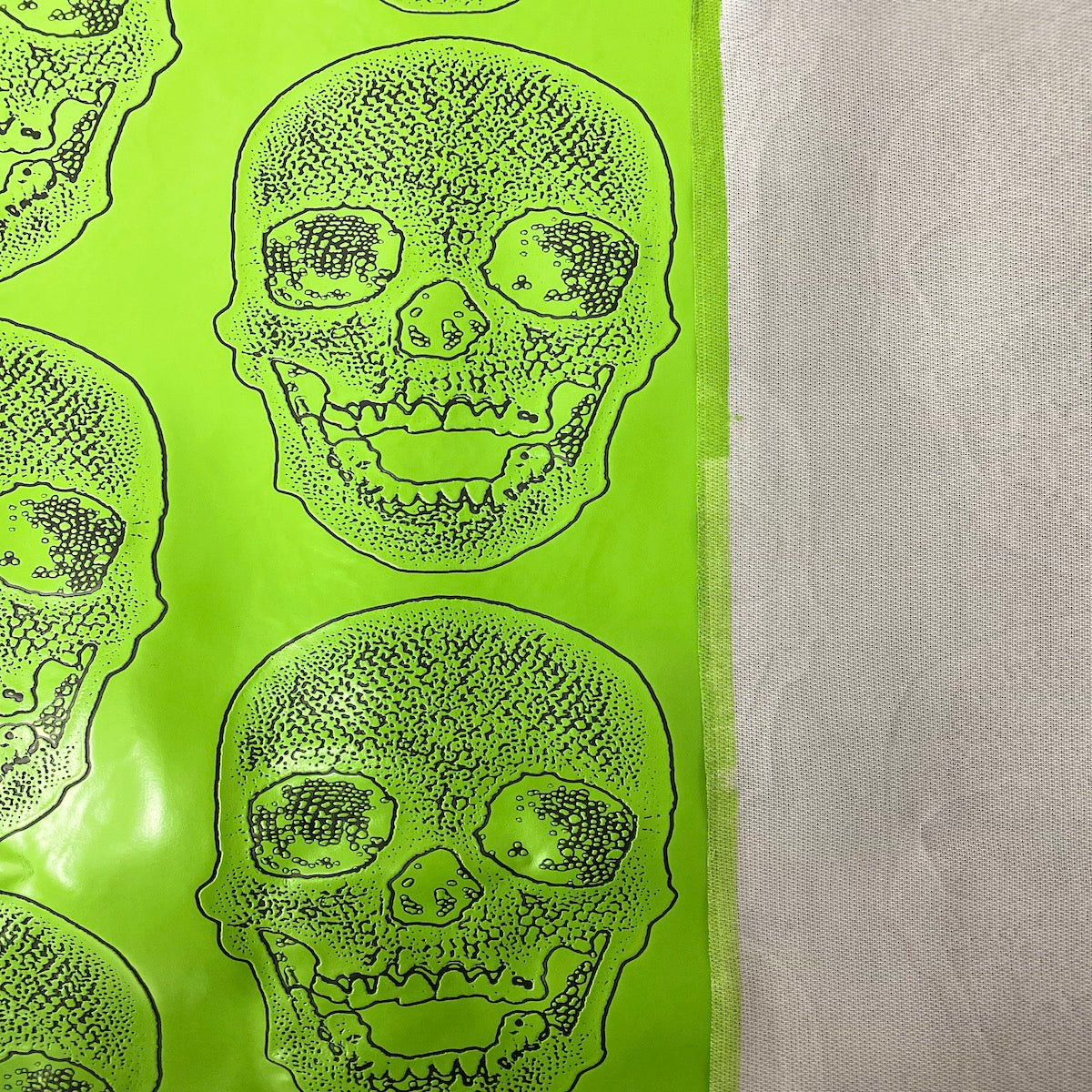 Skeleton Skull Vinyl Fabric