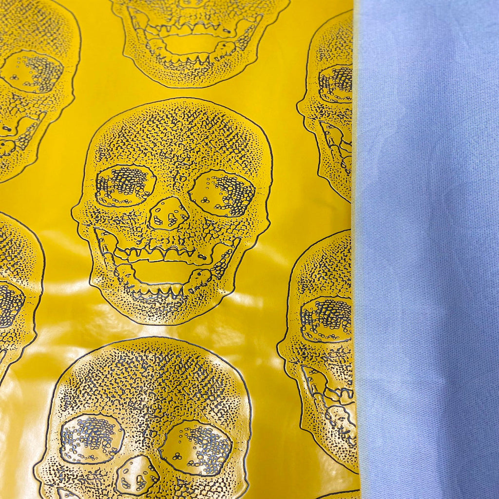 Skeleton Skull Vinyl Fabric