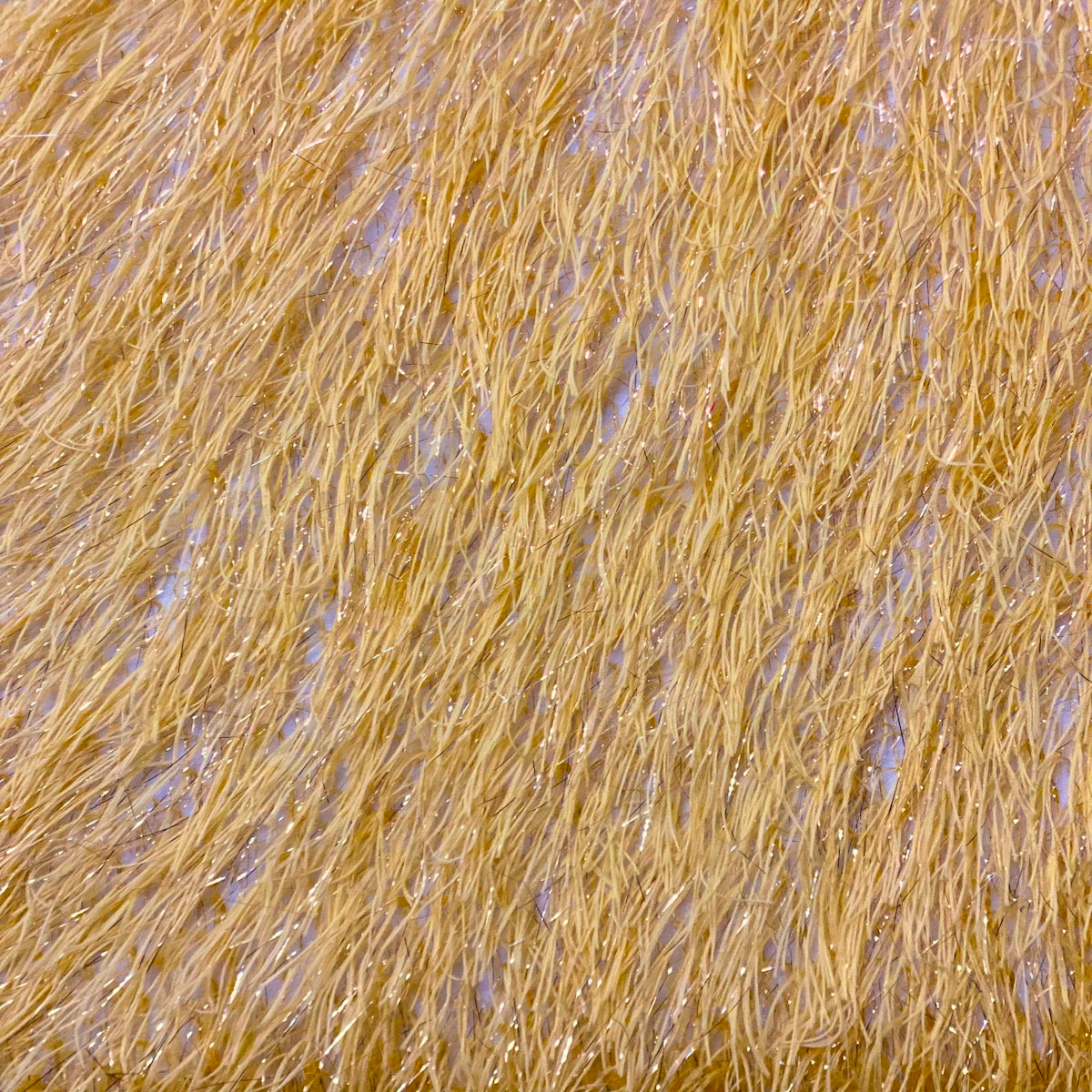 Metallic Faux Fur Tinsel Ostrich Feather Fabric