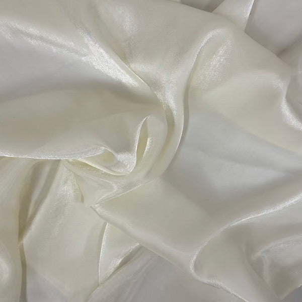 Crystalized Reflective Liquid Faux Silk Chiffon Fabric
