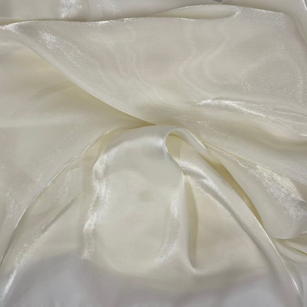 Crystalized Reflective Liquid Faux Silk Chiffon Fabric