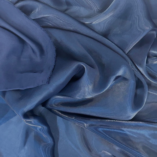 Crystalized Reflective Liquid Faux Silk Chiffon Fabric