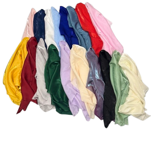 Crystalized Reflective Liquid Faux Silk Chiffon Fabric