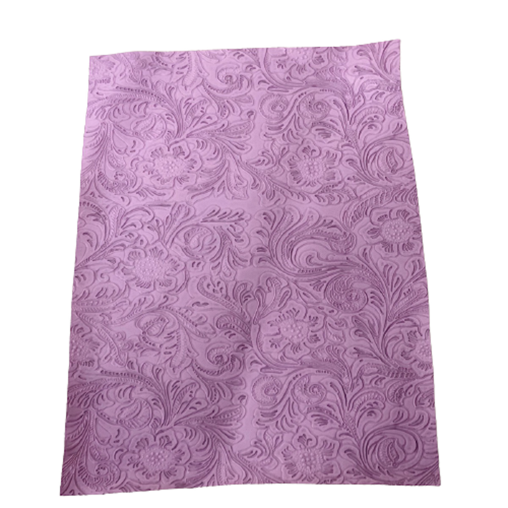 Western Floral PU Faux Leather Vinyl Fabric