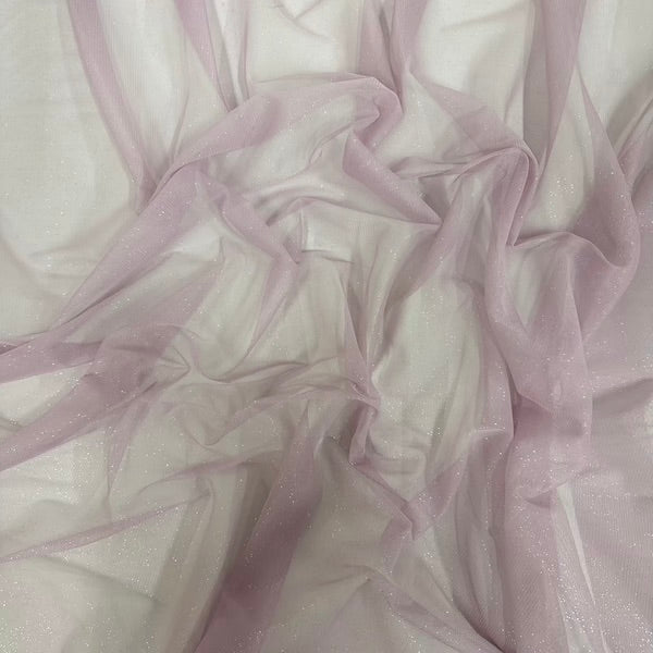 Metallic Foil Dotted Mesh Fabric