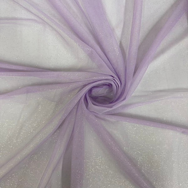 Metallic Foil Dotted Mesh Fabric